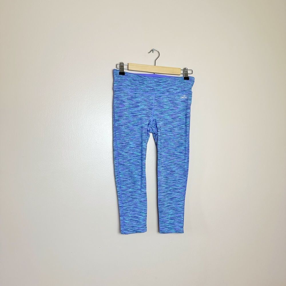 CLEARANCE! Spalding Purple Space-Dye Capris Size S EUC